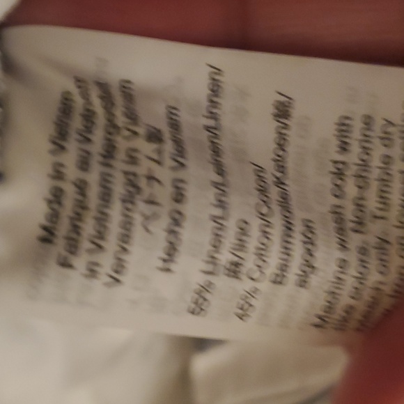 NWT Madewell Linen Paperbag Stripe Pants - 8 - Picture 9 of 9